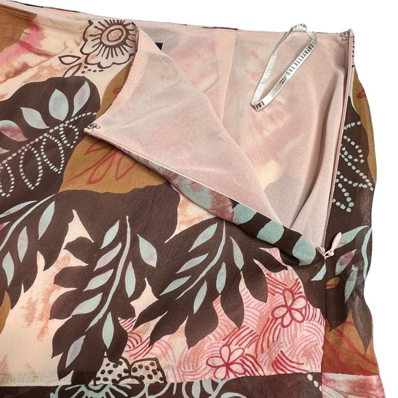 LAFAYETTE 148 NEW YORK Floral Silk Sleeveless Wrap Top And Skirt Size 10… - Picture 12 of 16